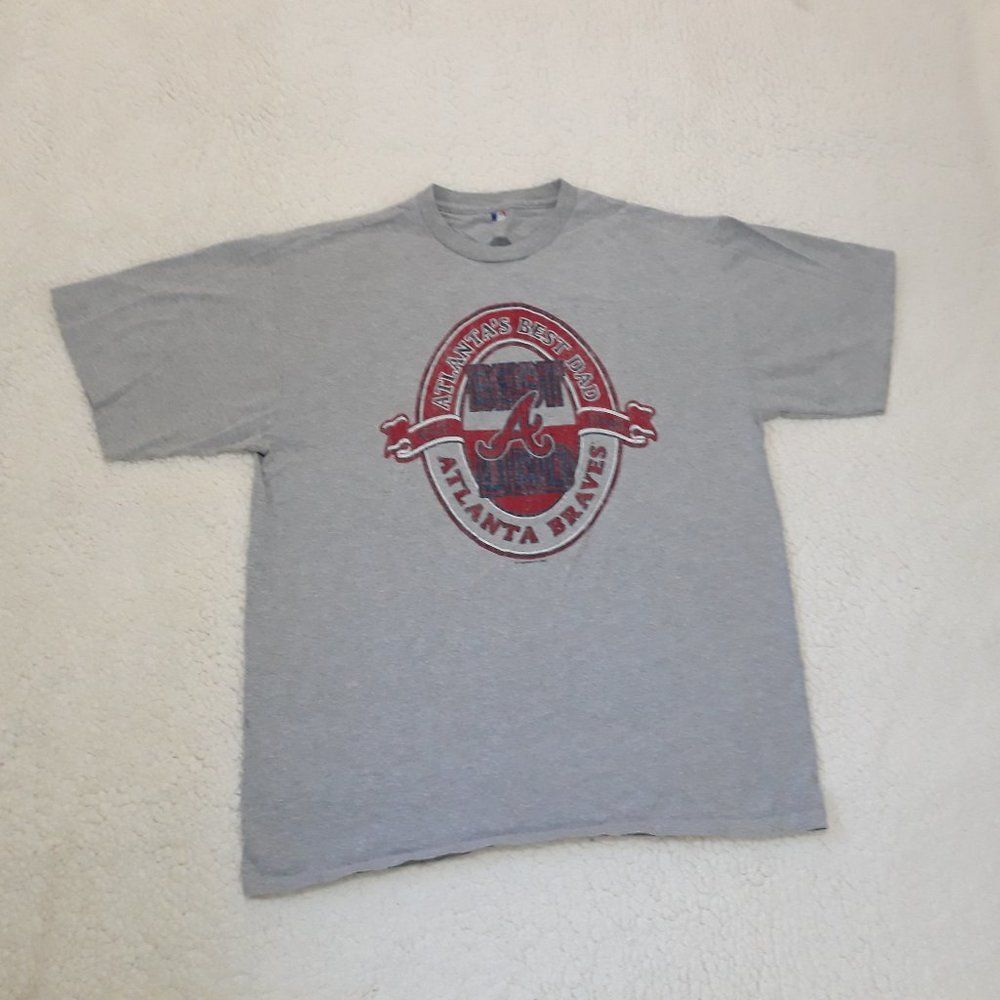 Men's "ATLANTA'S BEST DAD" Tee Shirt Size XL ~ (GRAY)